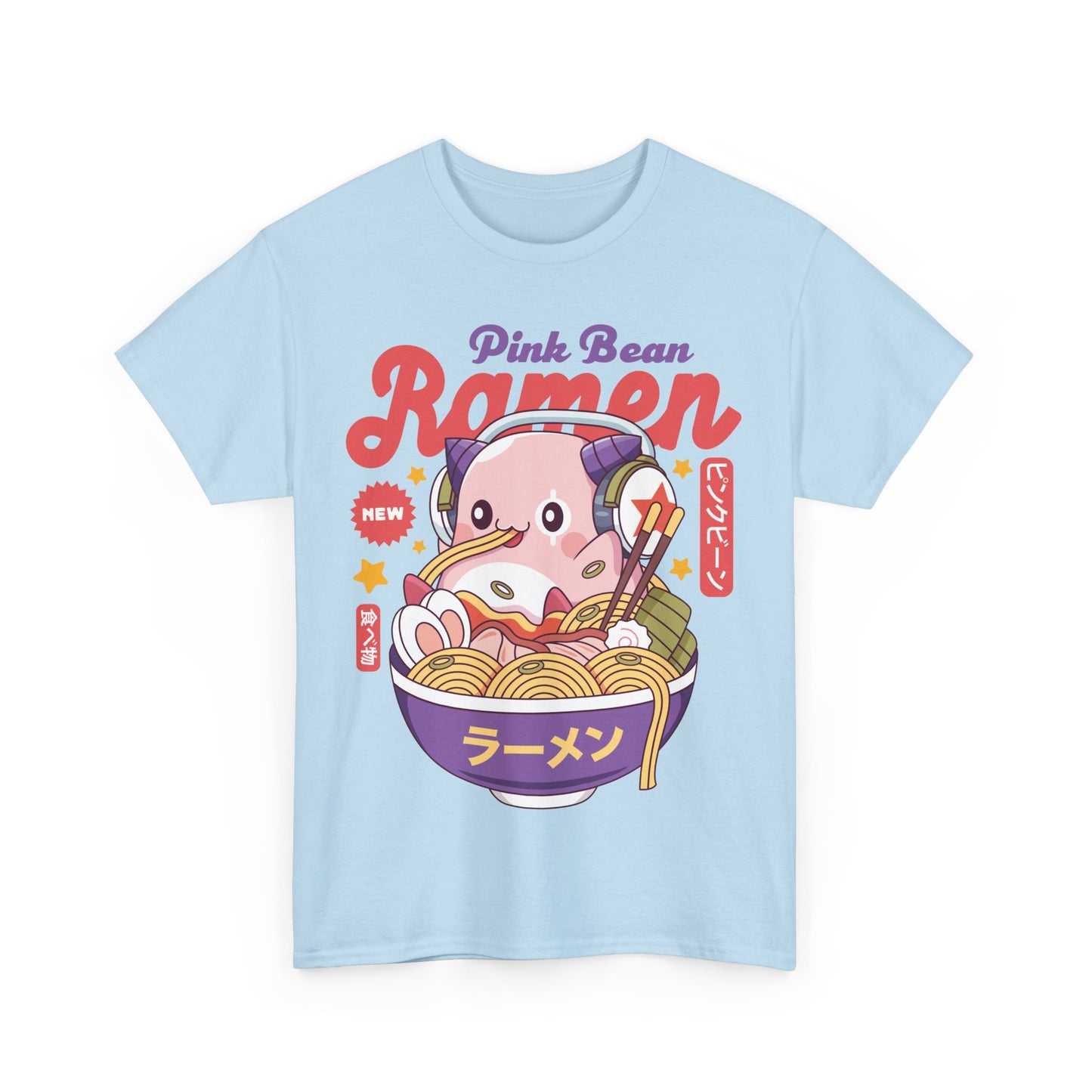 Pink Bean Ramen Kawaii Unisex T-Shirt