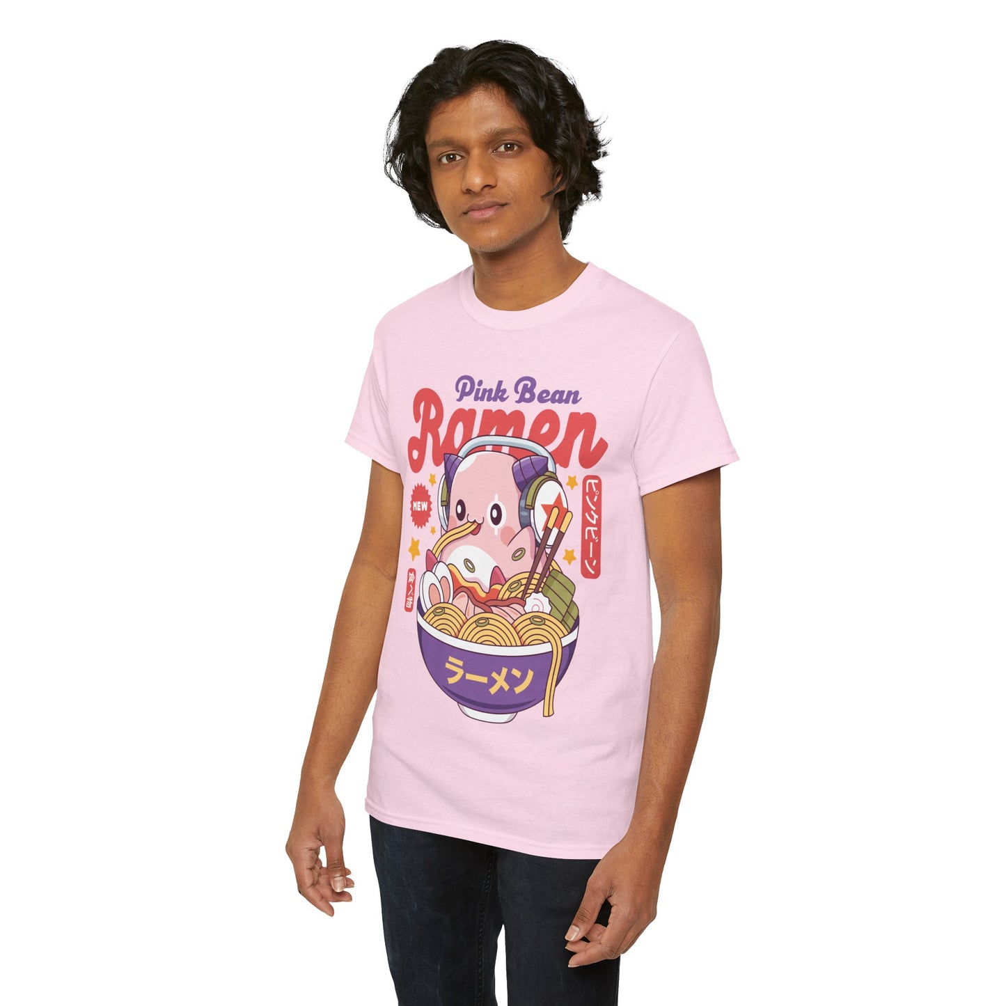 Pink Bean Ramen Kawaii Unisex T-Shirt