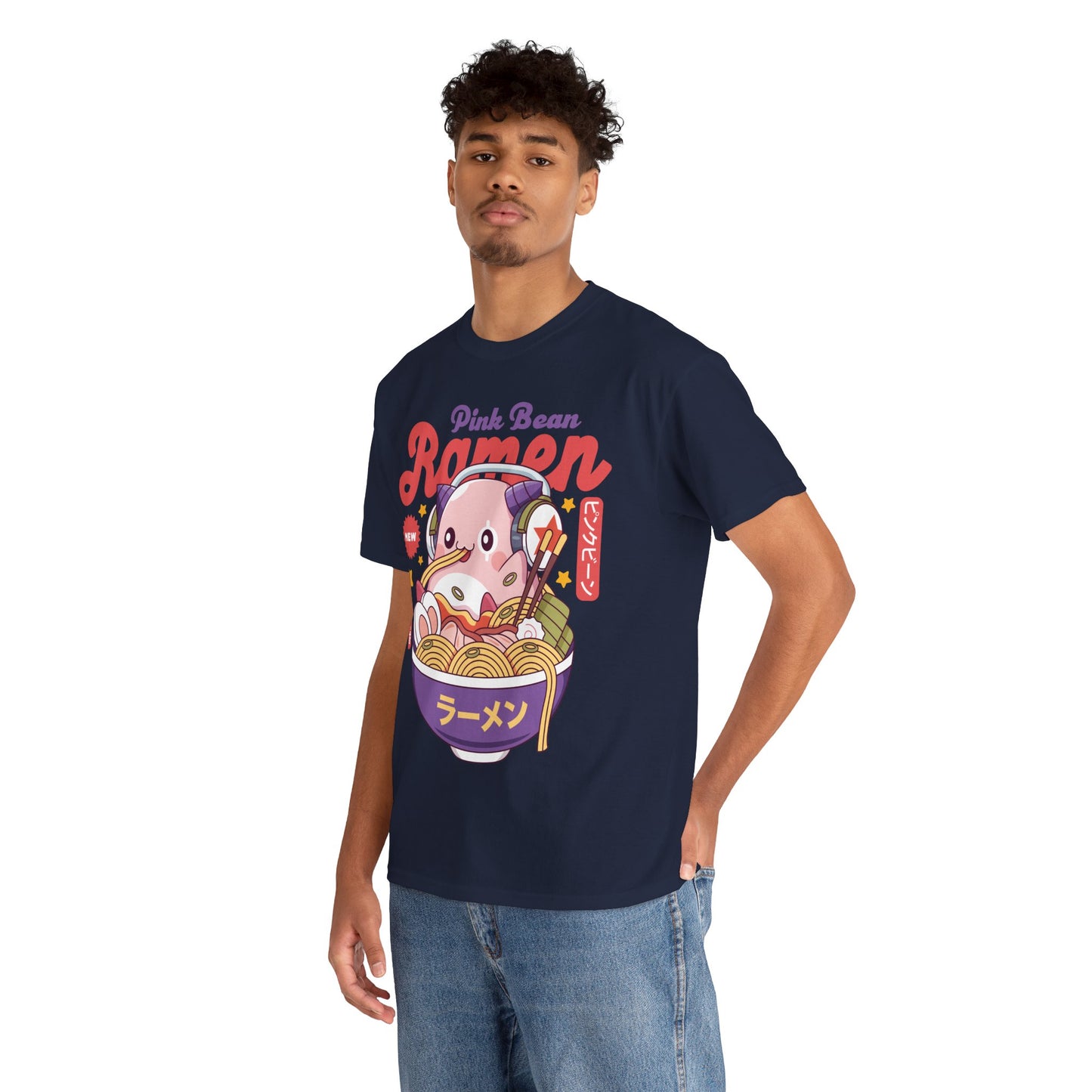 Pink Bean Ramen Kawaii Unisex T-Shirt