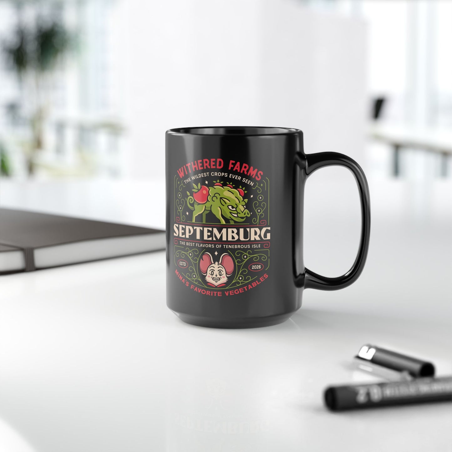 Septemburg Withered Farms Crest Black Mug