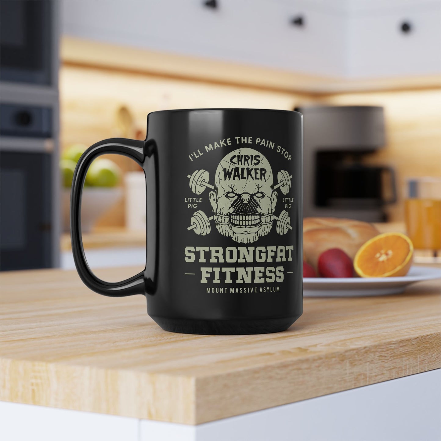 Mount Massive Asylum Fitness Black Mug