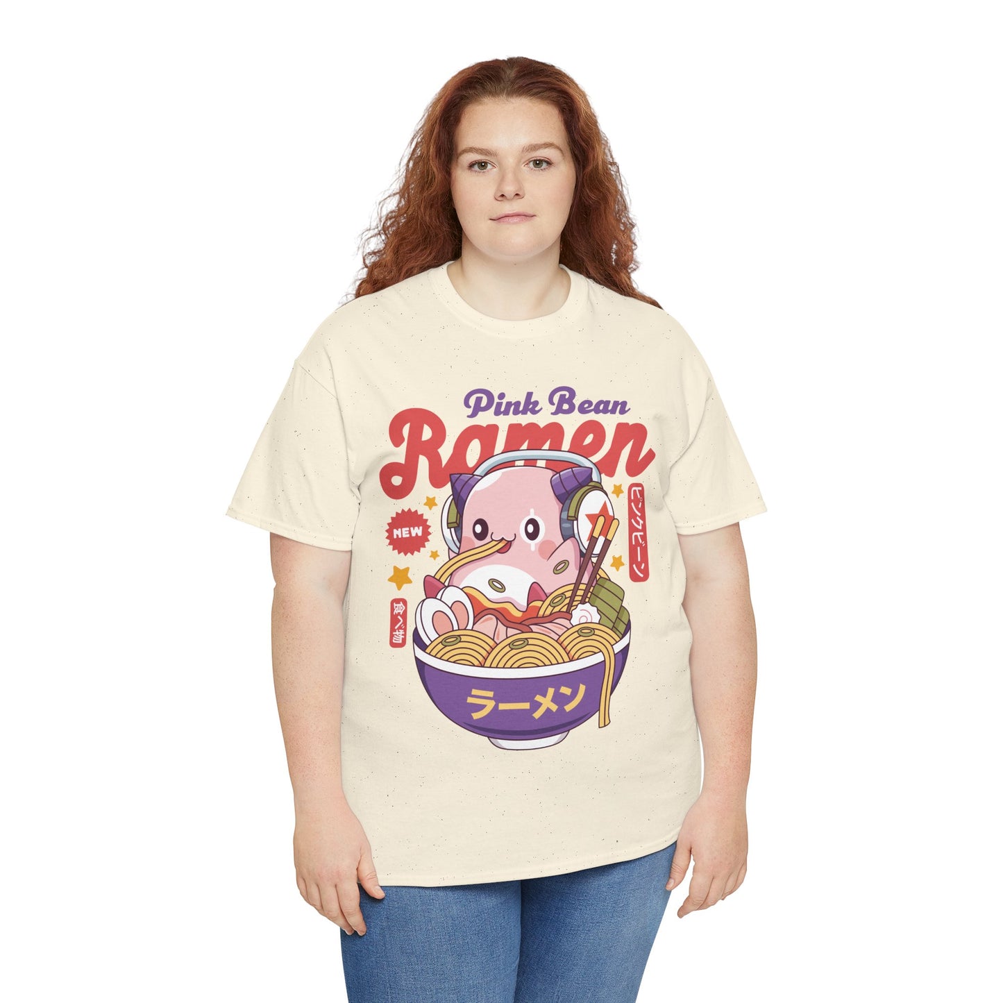 Pink Bean Ramen Kawaii Unisex T-Shirt