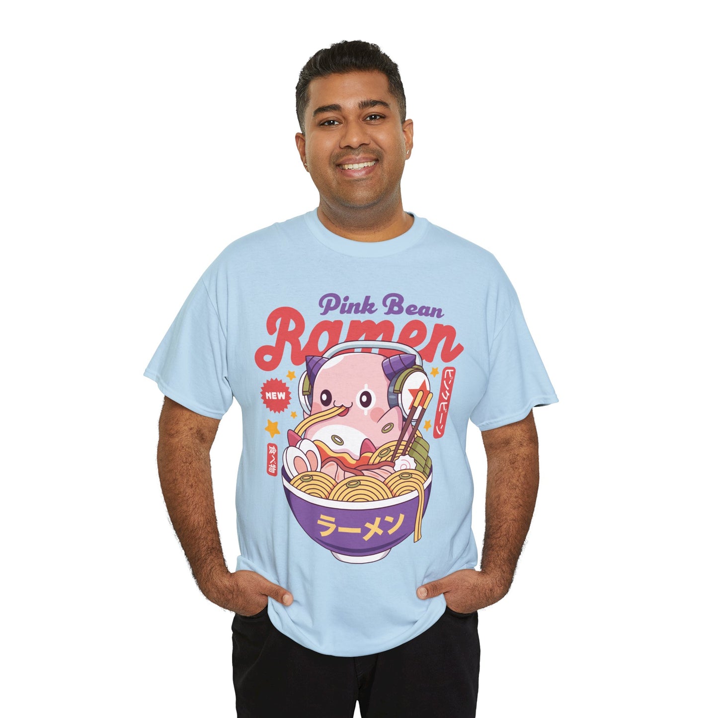 Pink Bean Ramen Kawaii Unisex T-Shirt