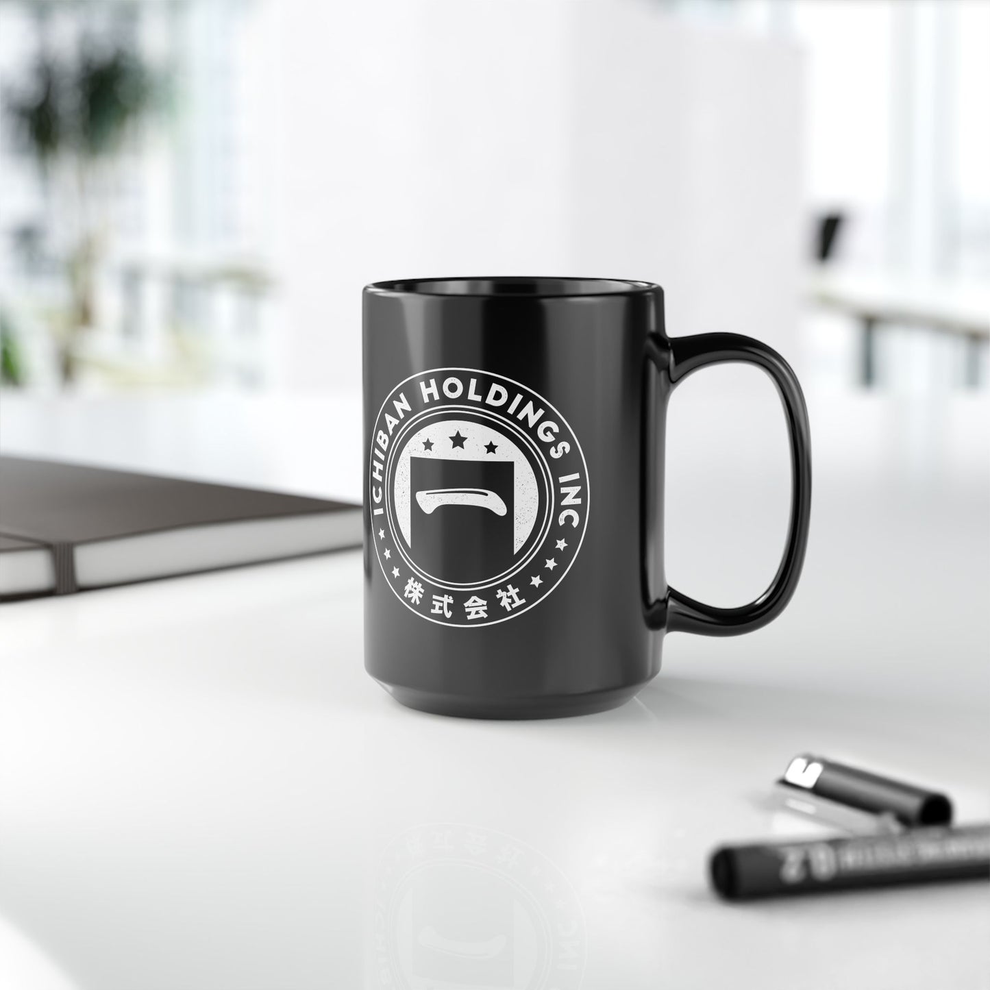 Ichiban Holdings Emblem Black Mug
