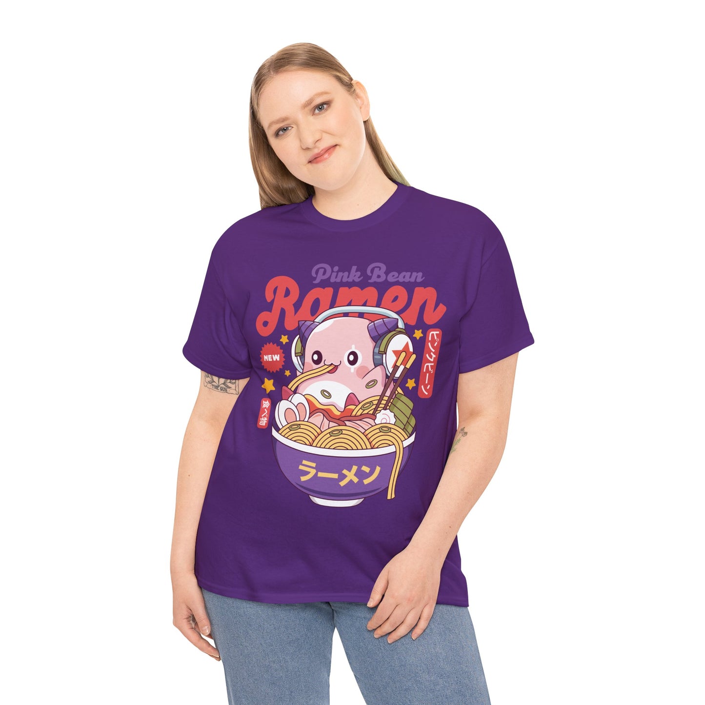 Pink Bean Ramen Kawaii Unisex T-Shirt