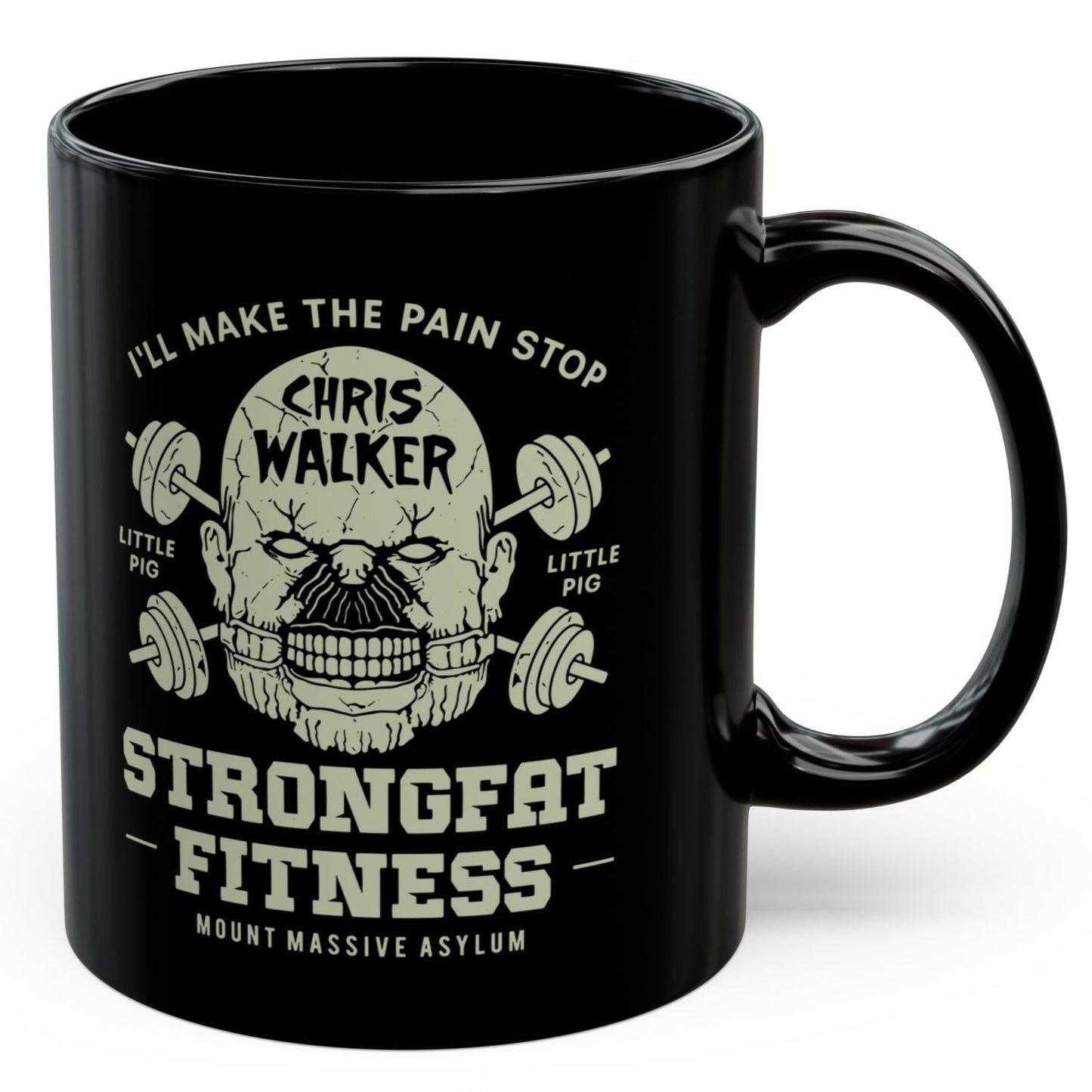 Mount Massive Asylum Fitness Black Mug