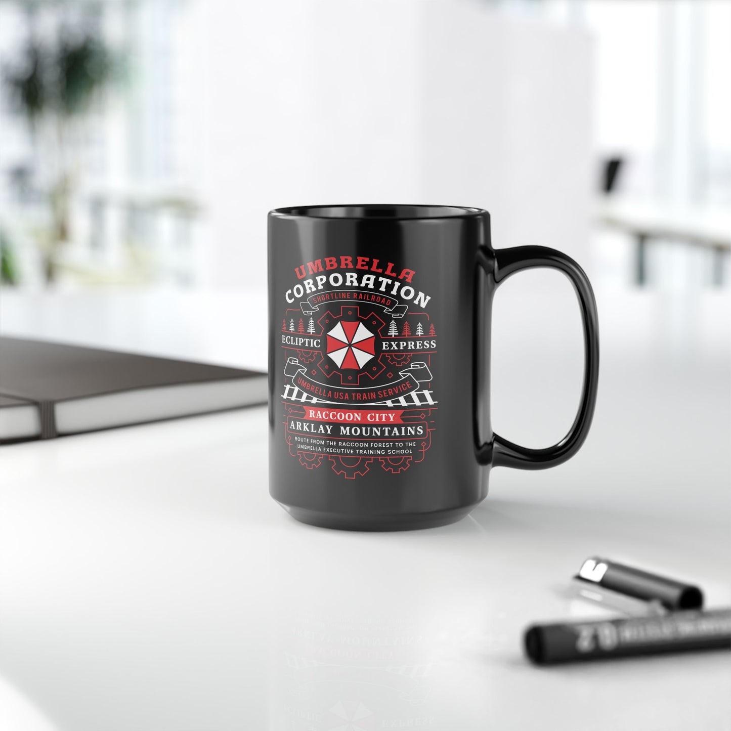 Ecliptic Express Emblem Black Mug