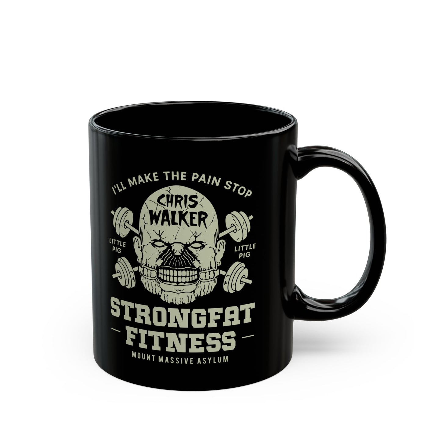 Mount Massive Asylum Fitness Black Mug