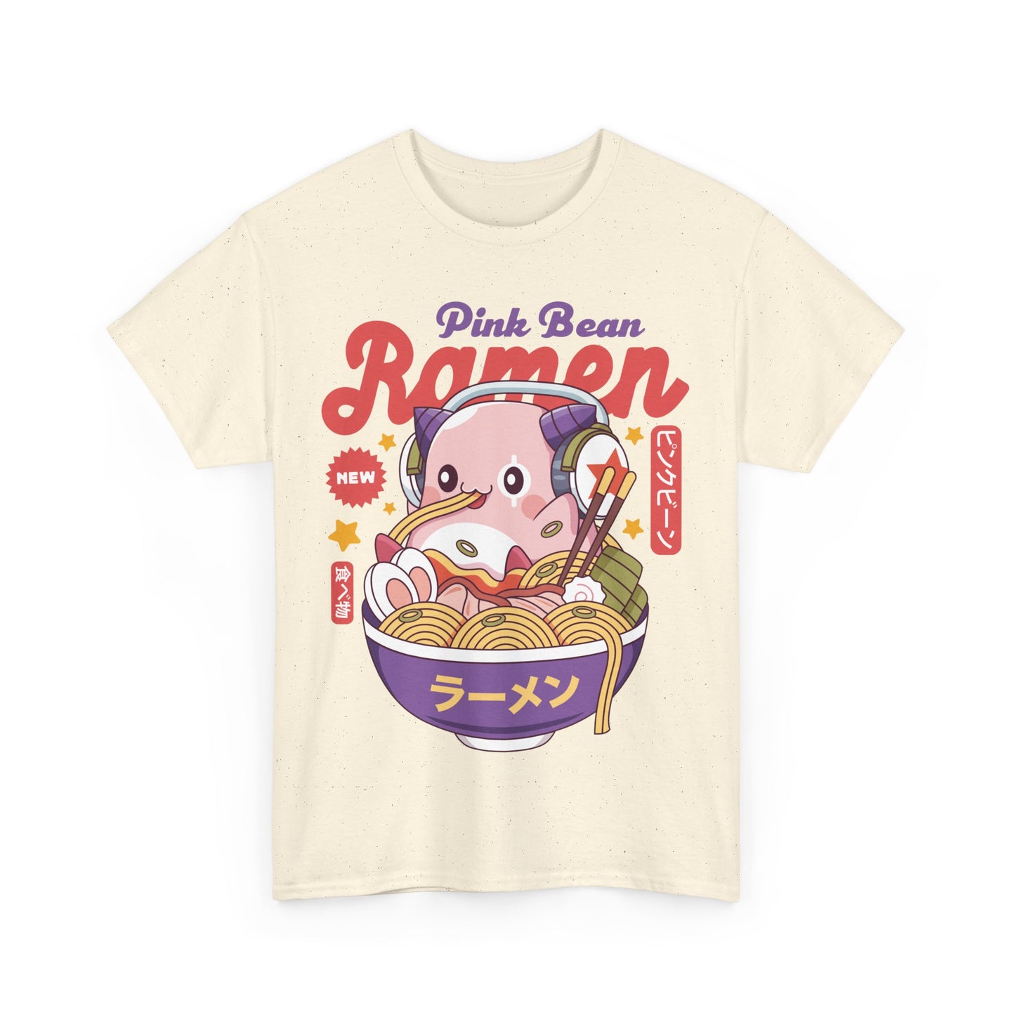 Pink Bean Ramen Kawaii Unisex T-Shirt