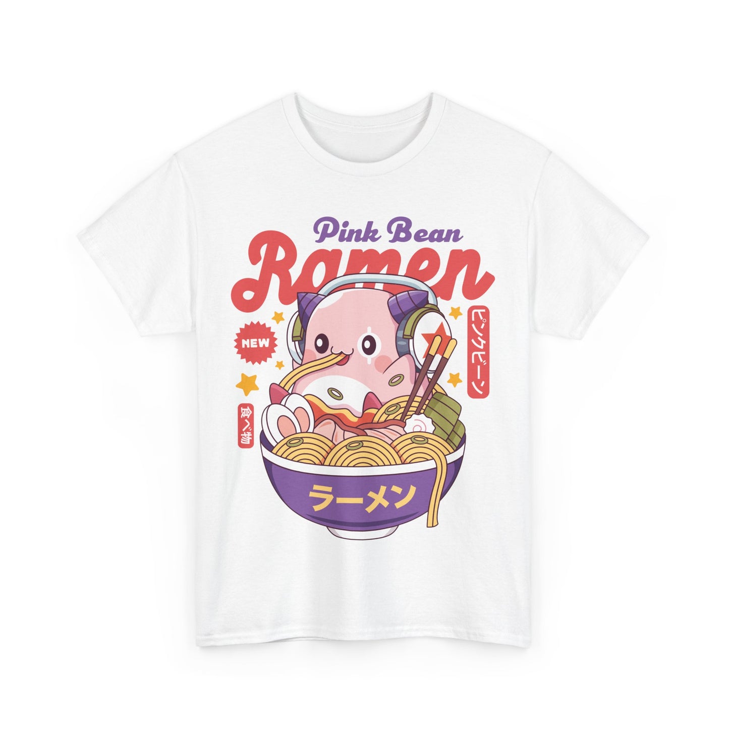 Pink Bean Ramen Kawaii Unisex T-Shirt