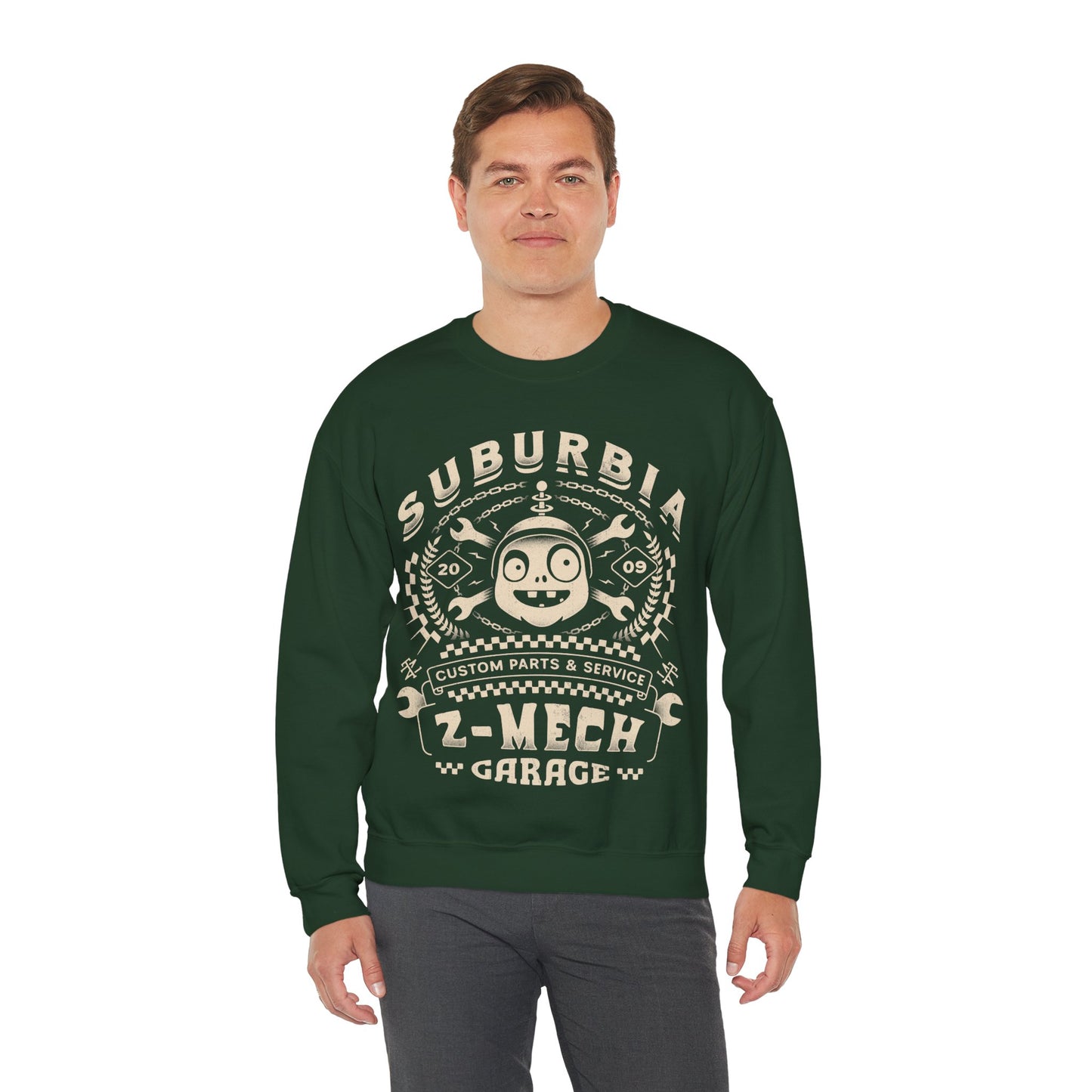 Imp Mech Call Garage Crewneck Sweatshirt