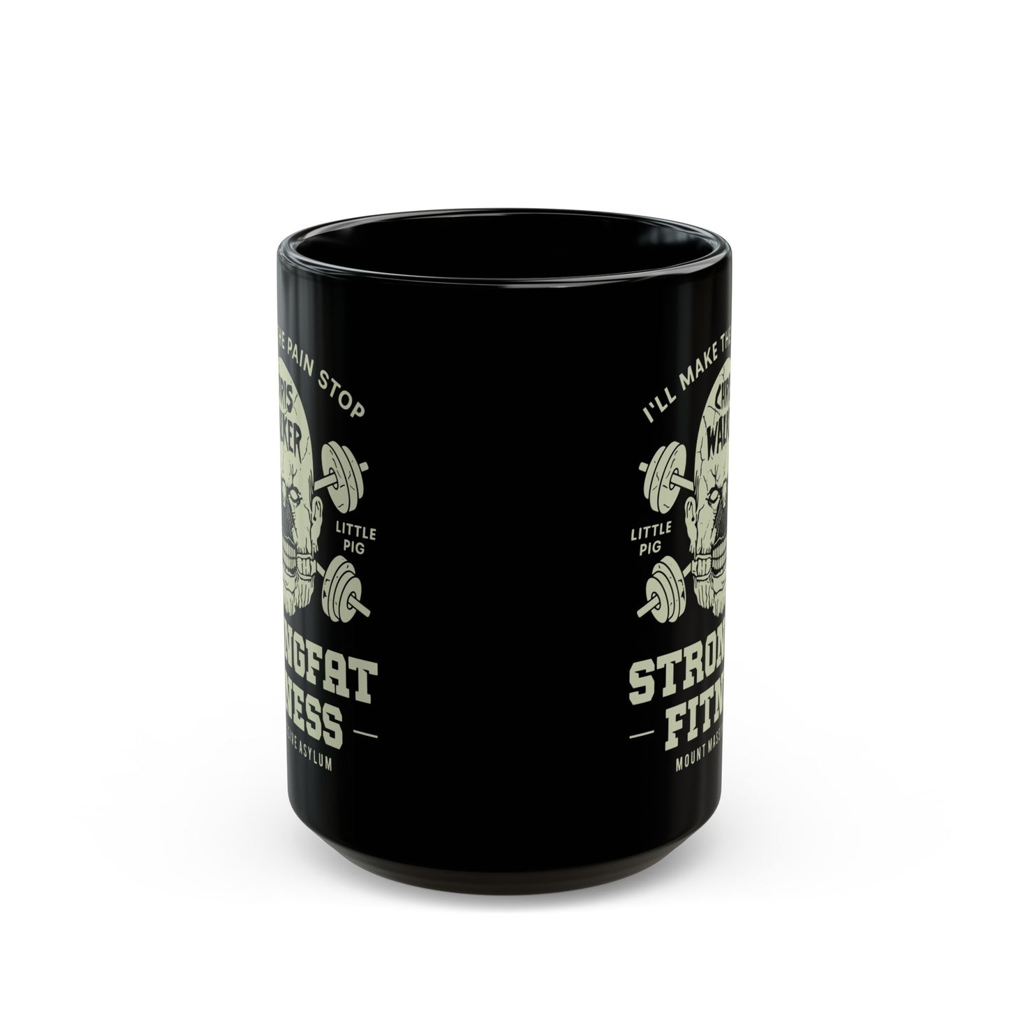 Mount Massive Asylum Fitness Black Mug