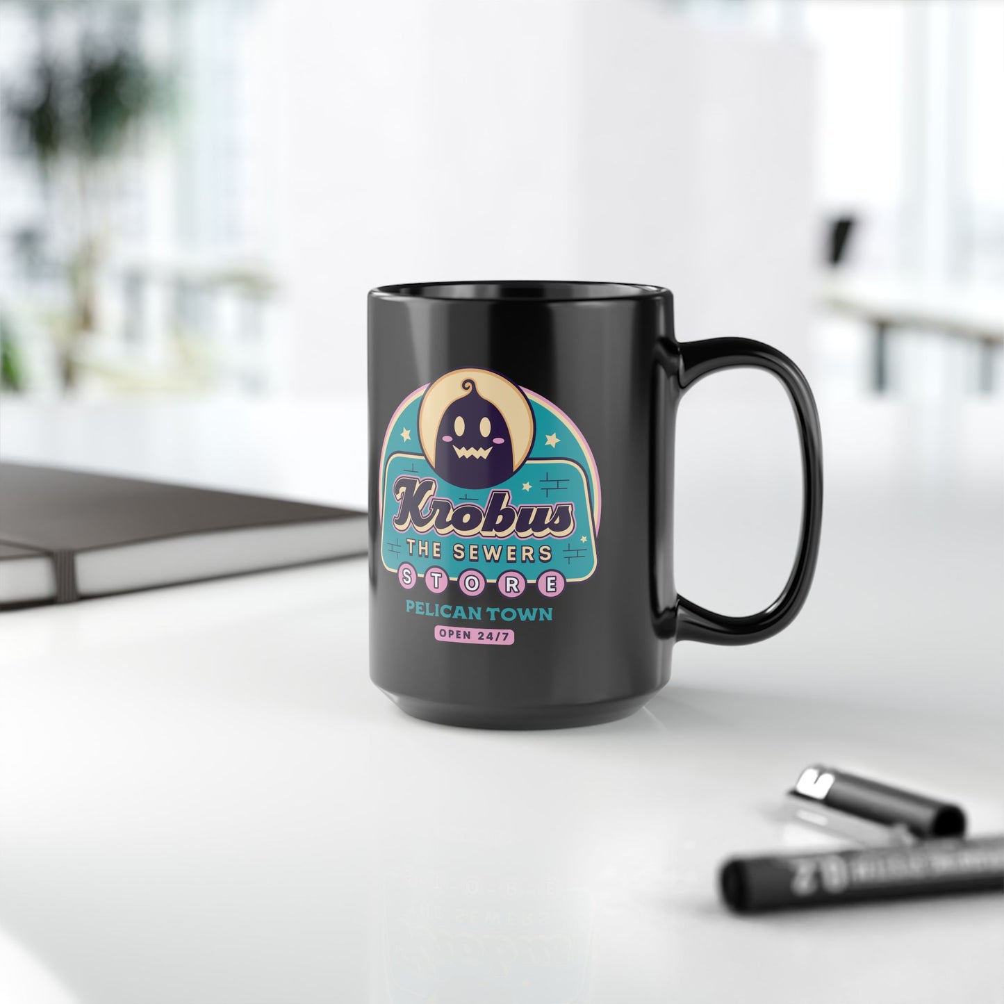 Krobus The Sewers Merchant Black Mug