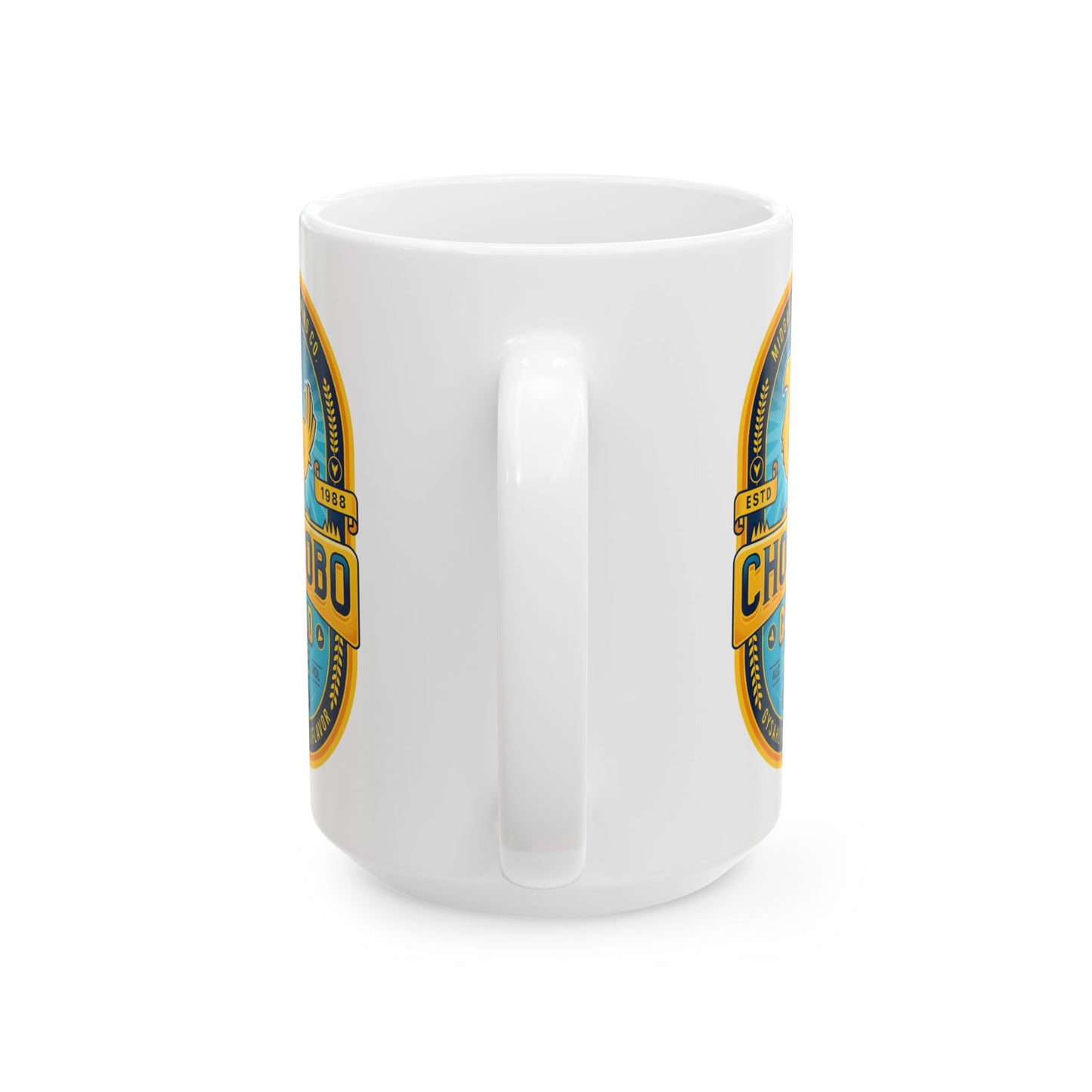 Chocobo Gold Beer Emblem Ceramic Mug