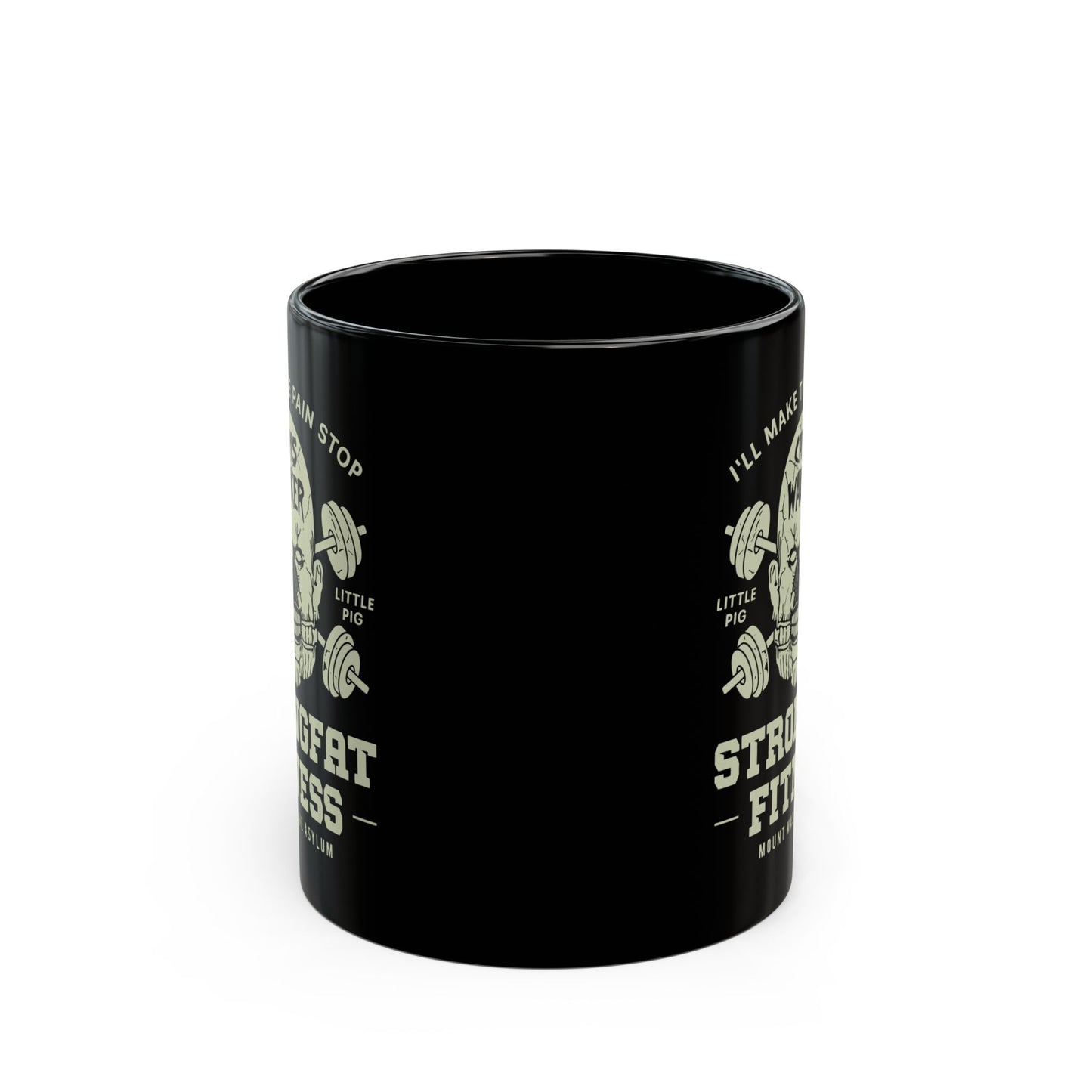 Mount Massive Asylum Fitness Black Mug