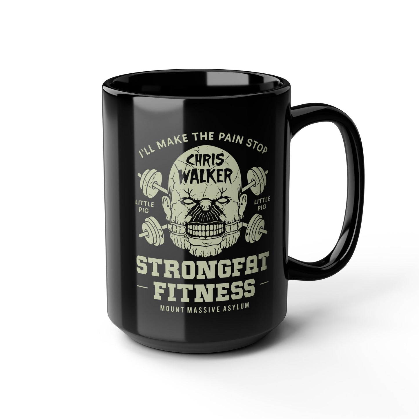 Mount Massive Asylum Fitness Black Mug