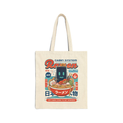 Cabin Coins Ramen Vintage Tote Bag