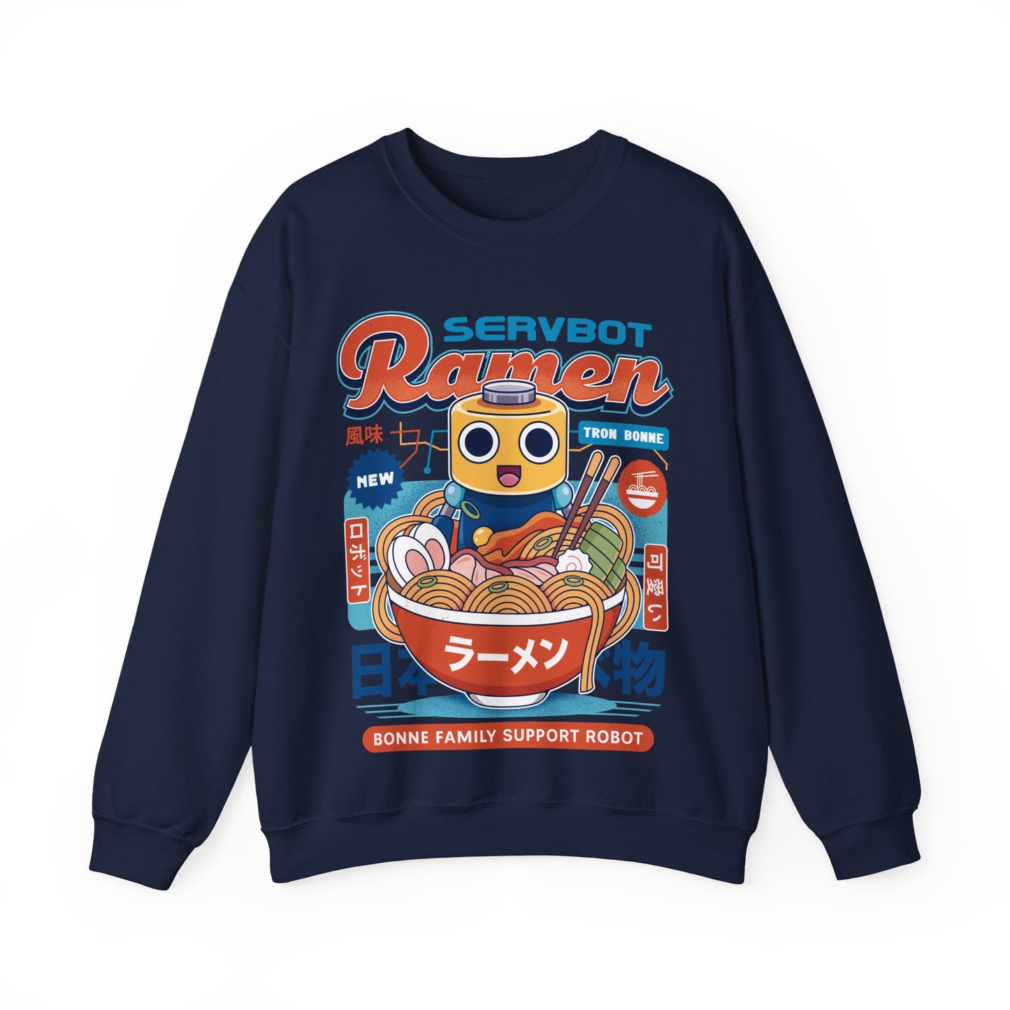 Servbot Ramen Vintage Crewneck Sweatshirt