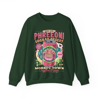 Phreeoni Energy Drink Unisex Crewneck Sweatshirt