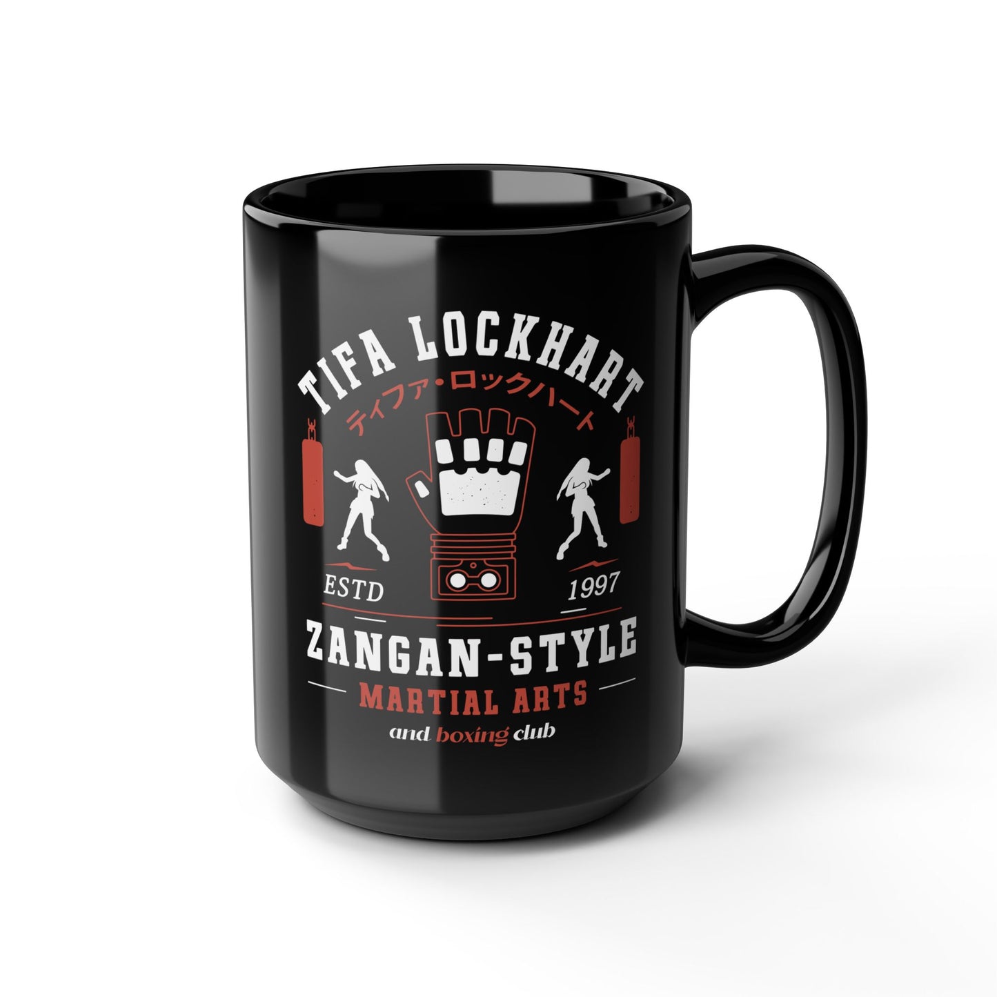 Tifa Lockhart Martial Arts Club Black Mug