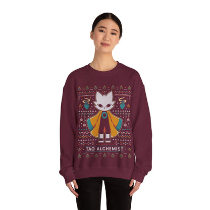 Mysterious Alchemist Ugly Sweater Crewneck Sweatshirt