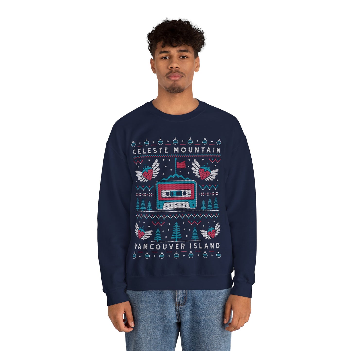 Celeste Mountain Ugly Sweater Unisex Crewneck Sweatshirt