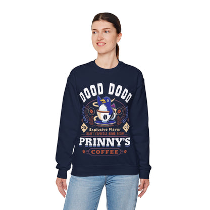 Prinny Dood Coffee Emblem Unisex Crewneck Sweatshirt