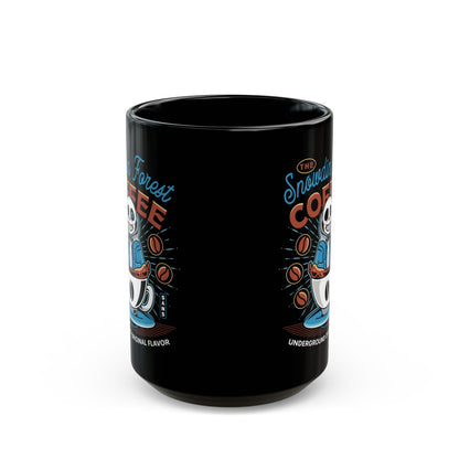 Snowdin Forest Coffee Emblem Black Mug