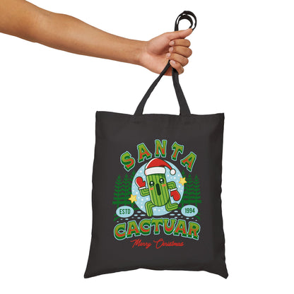Santa Cactuar Canvas Tote Bag