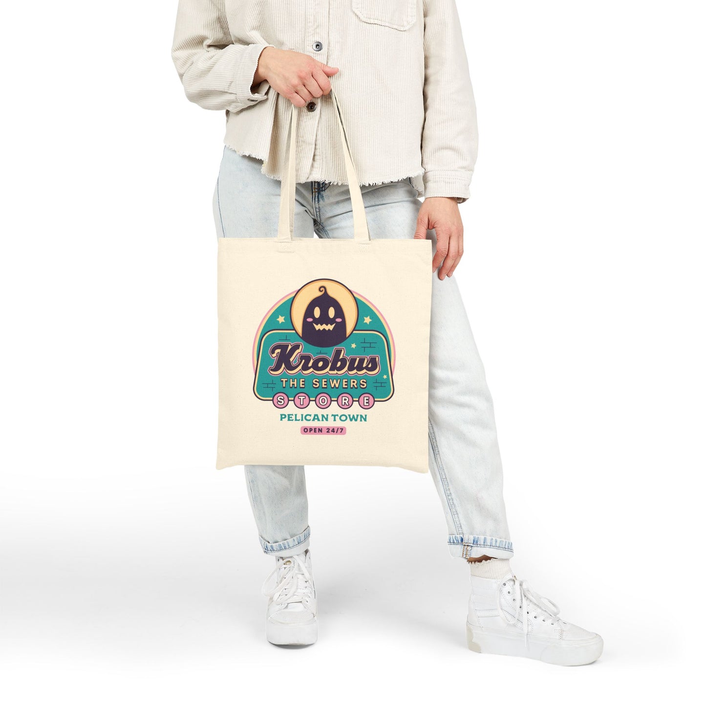 Krobus The Sewers Merchant Cotton Canvas Tote Bag