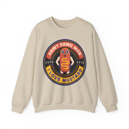Hawt Dawg Man Emblem Unisex Crewneck Sweatshirt