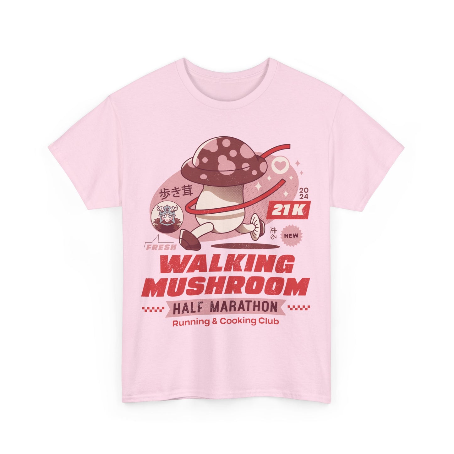 Walking Mushroom Marathon Unisex T-Shirt