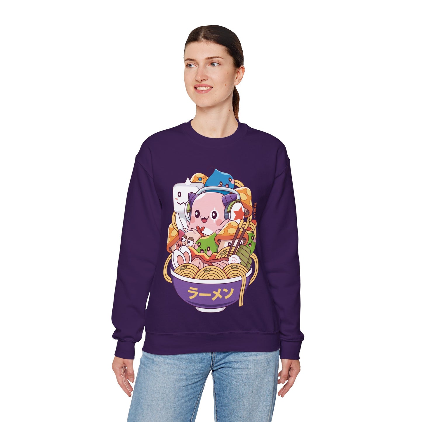 Maple World Monsters Ramen Unisex Crewneck Sweatshirt
