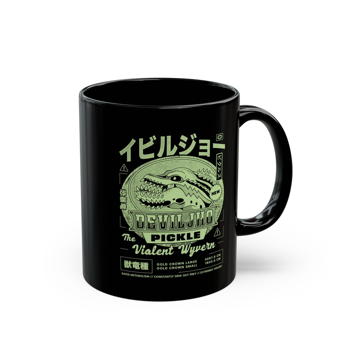 Deviljho Pickle Grunge Black Mug