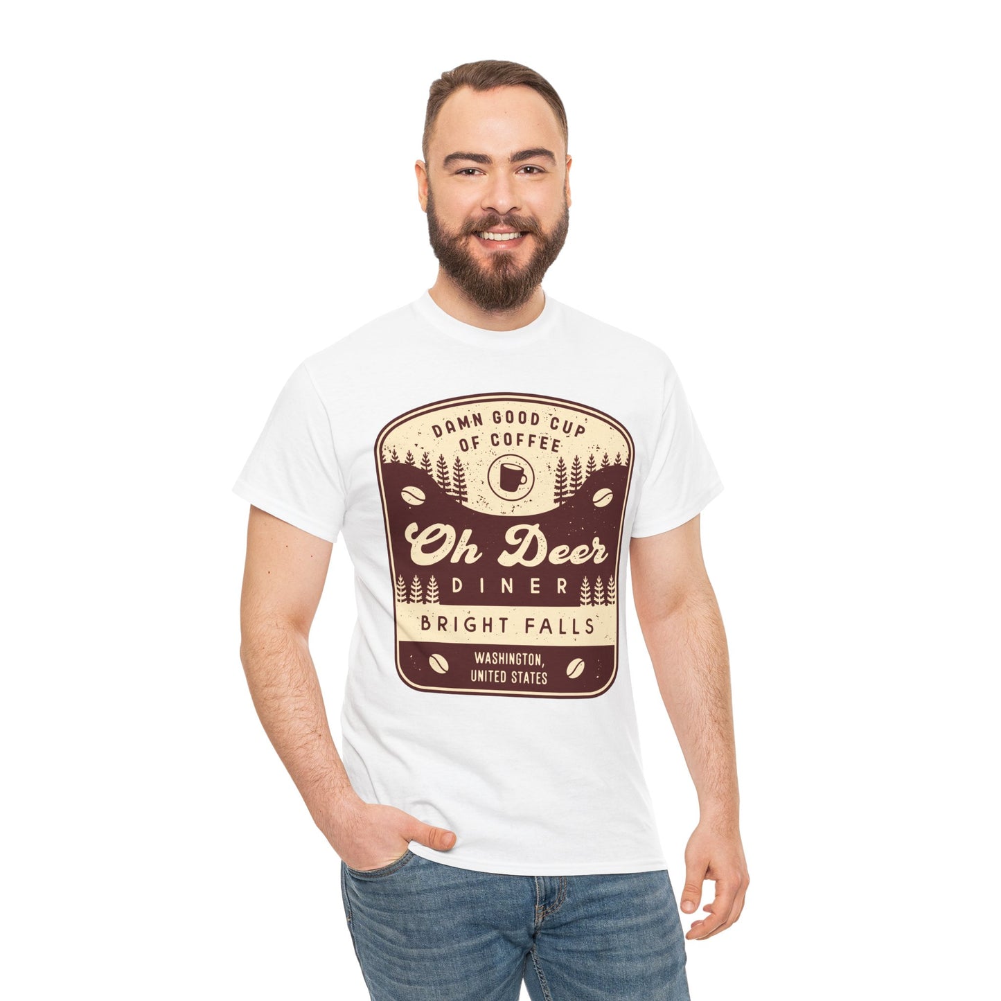 Oh Deer Diner Emblem Unisex T-Shirt