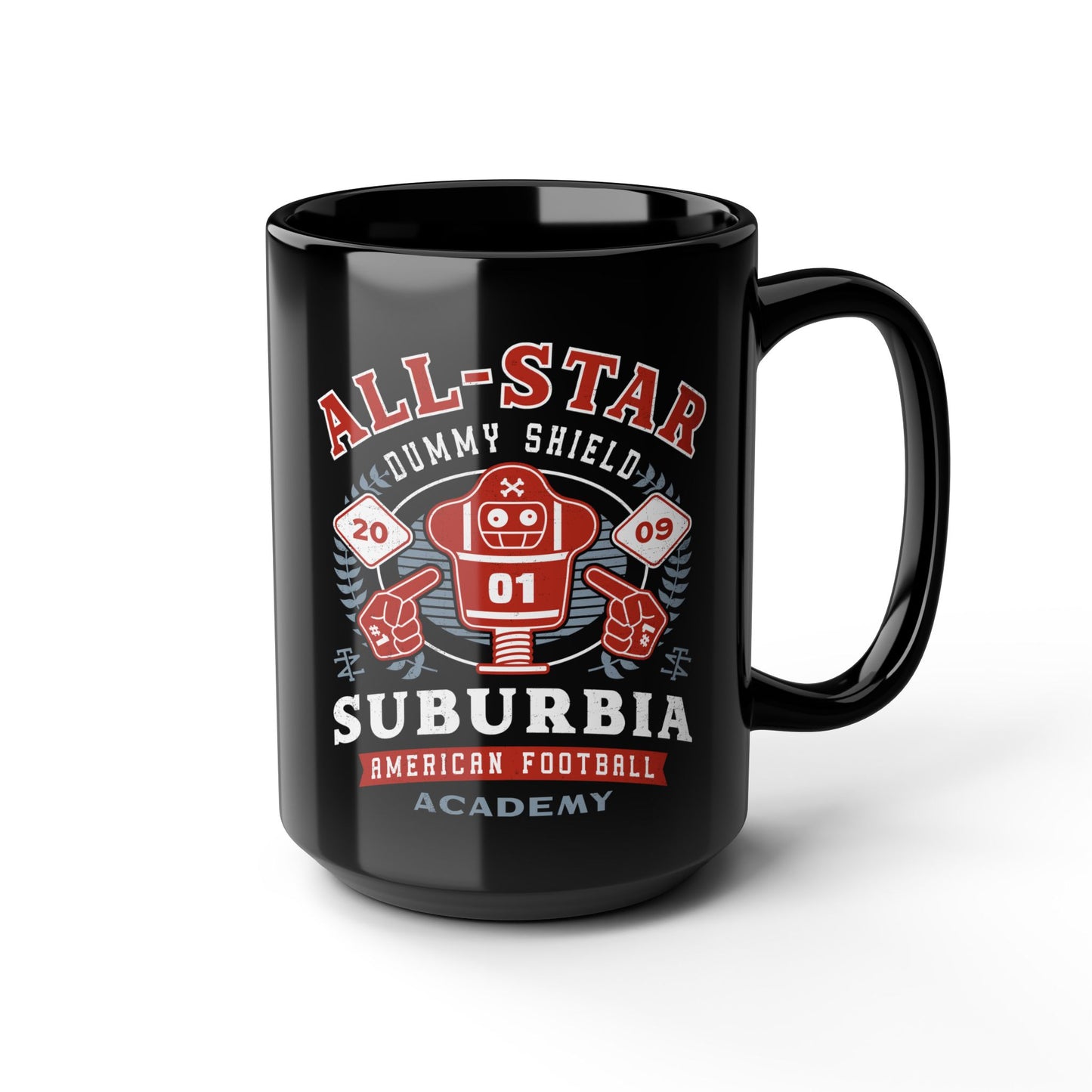 Dummy Shield Emblem Black Mug