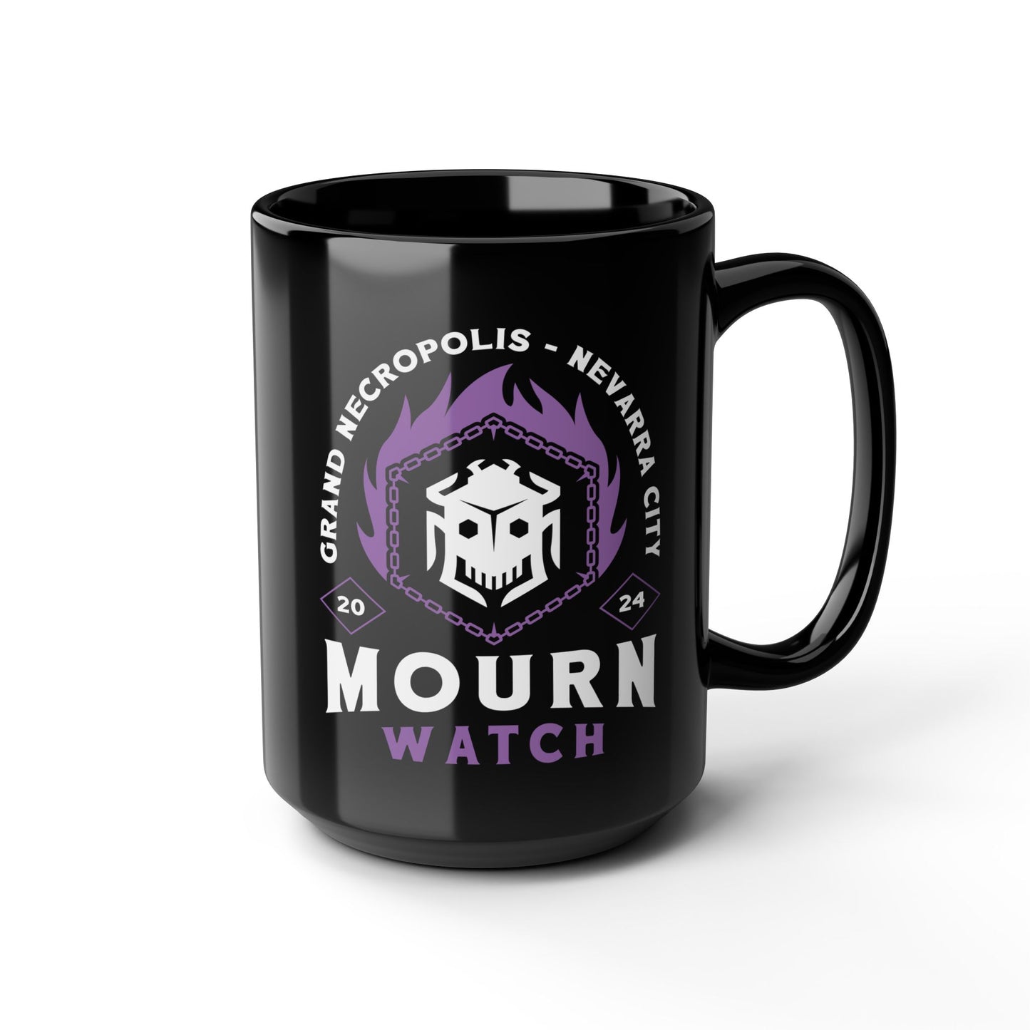 Mourn Watch Emblem Black Mug