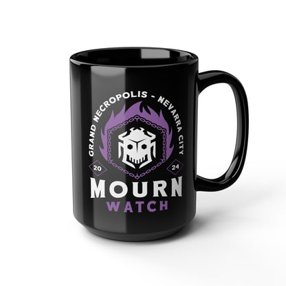 Mourn Watch Emblem Black Mug