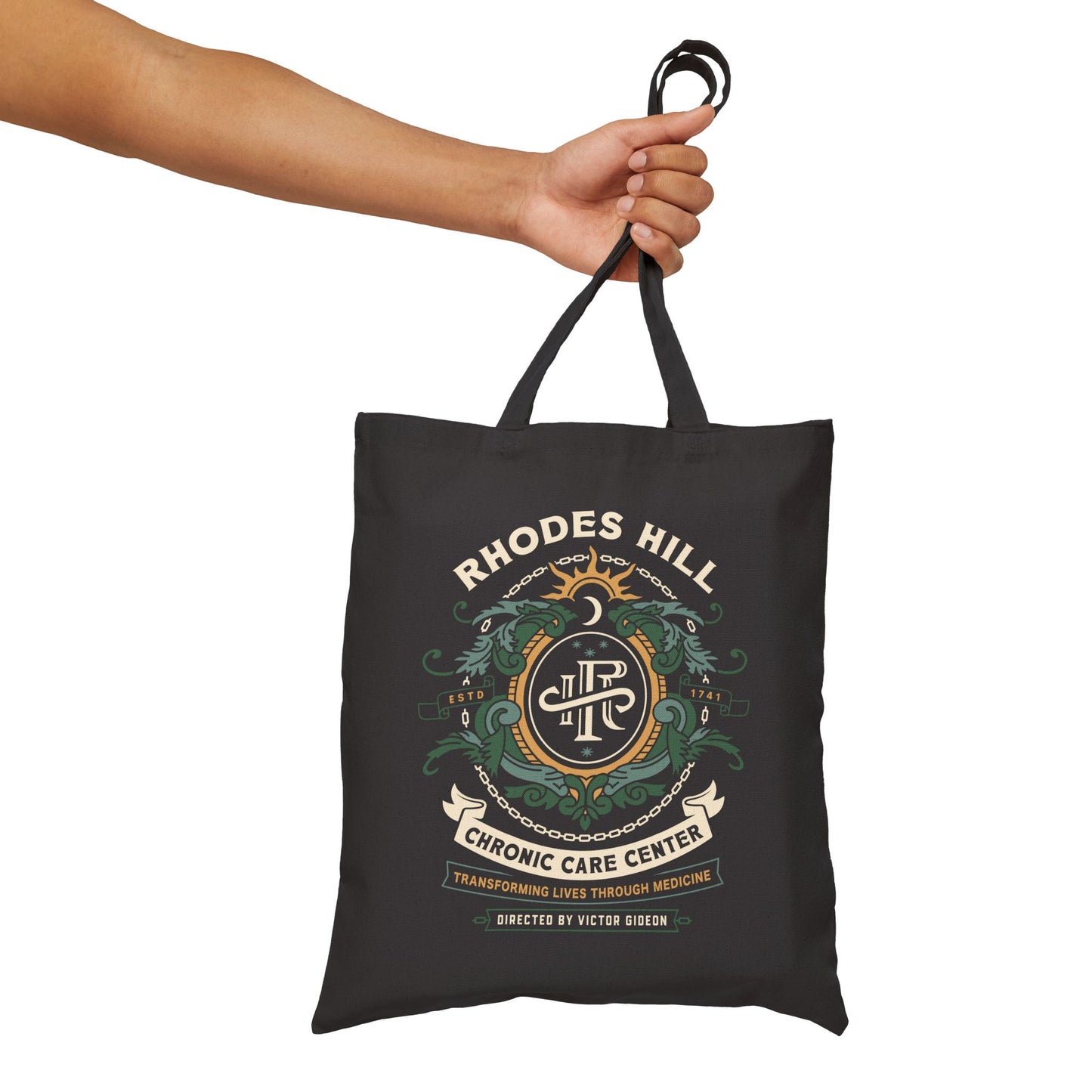Rhodes Hill Chronic Care Center Crest Tote Bag