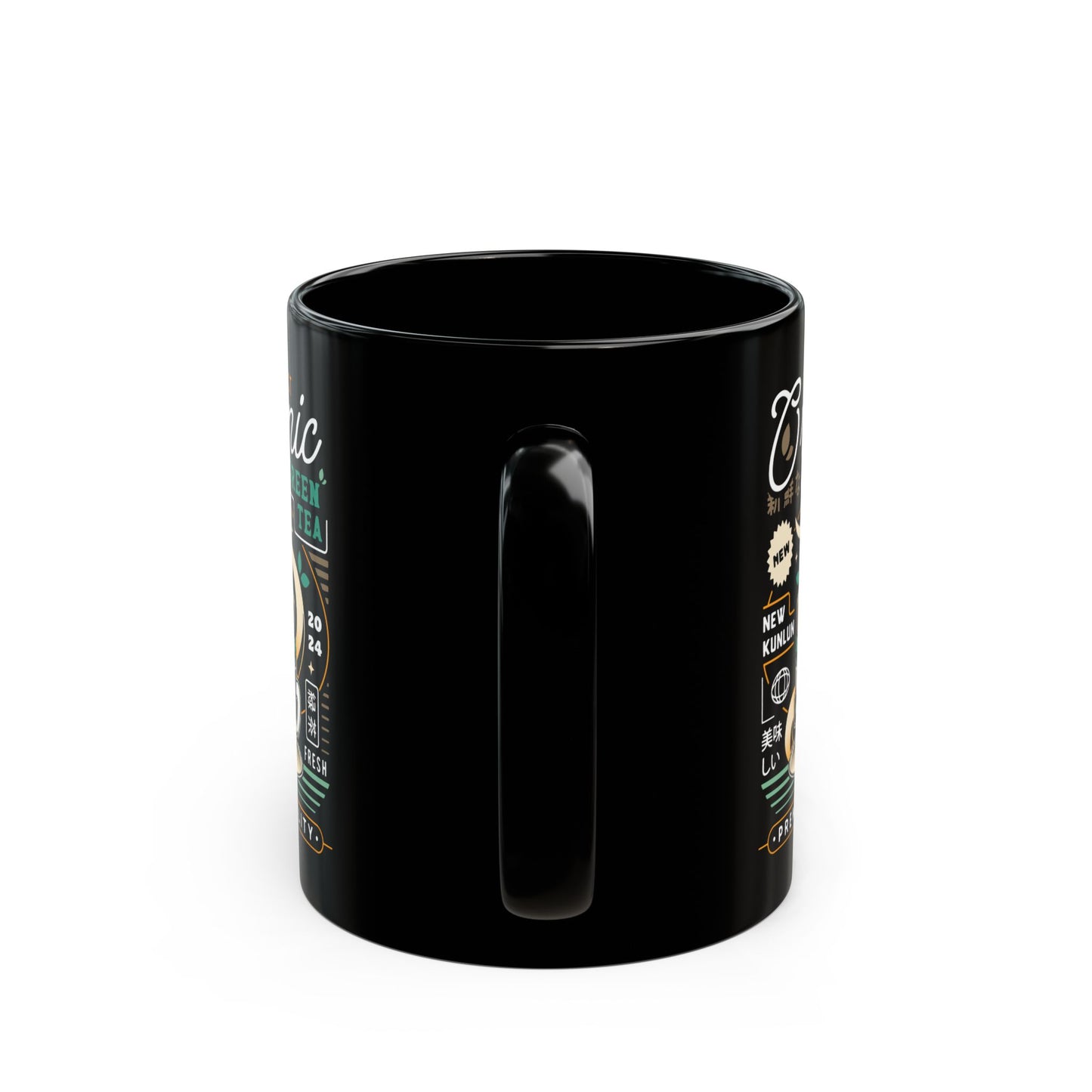 Mysterious Alchemist Green Tea Black Mug