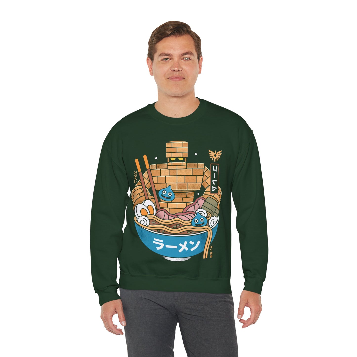 Erdrea Monsters Ramen Grunge Crewneck Sweatshirt
