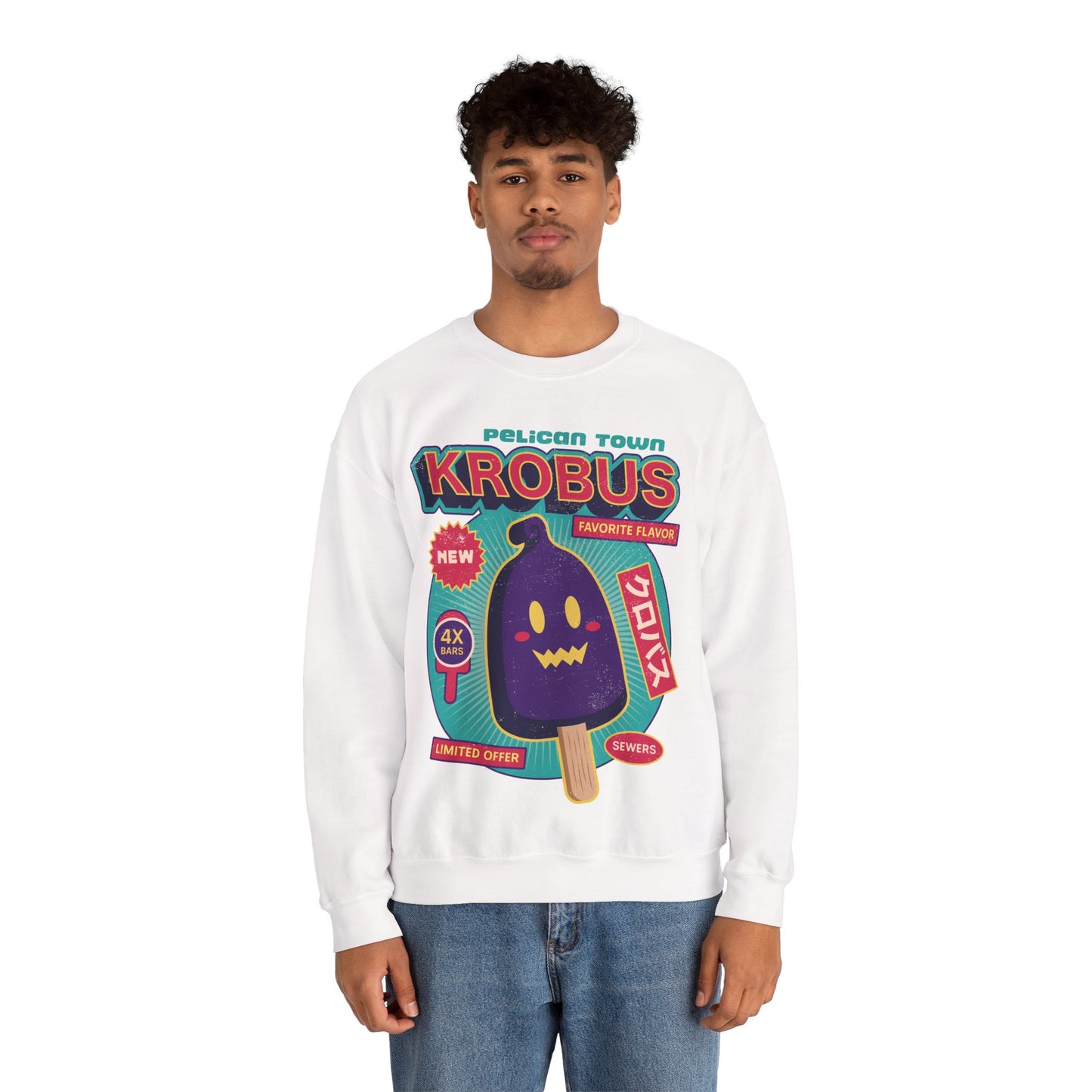 Krobus Ice Cream Unisex Crewneck Sweatshirt