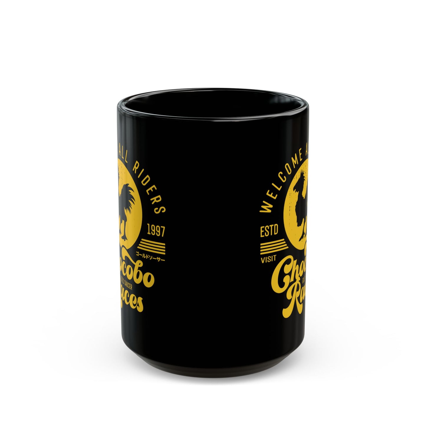 Chocobo Races Crest Black Mug