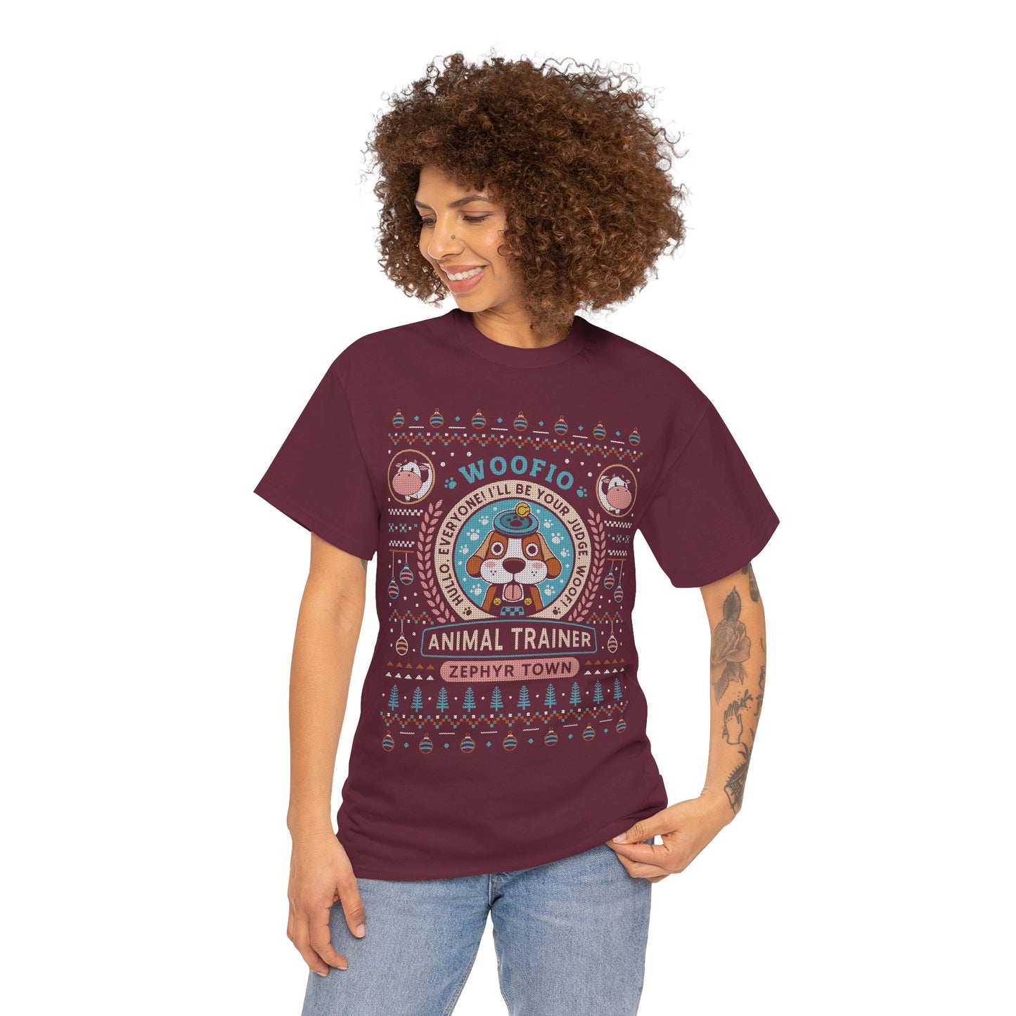 Woofio Zephyr Town Ugly Sweater Unisex T-Shirt