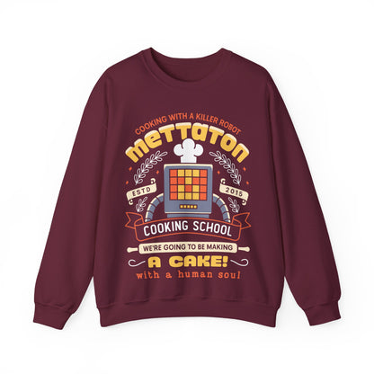 Mettaton Cooking School Crest Unisex Crewneck Sweatshirt