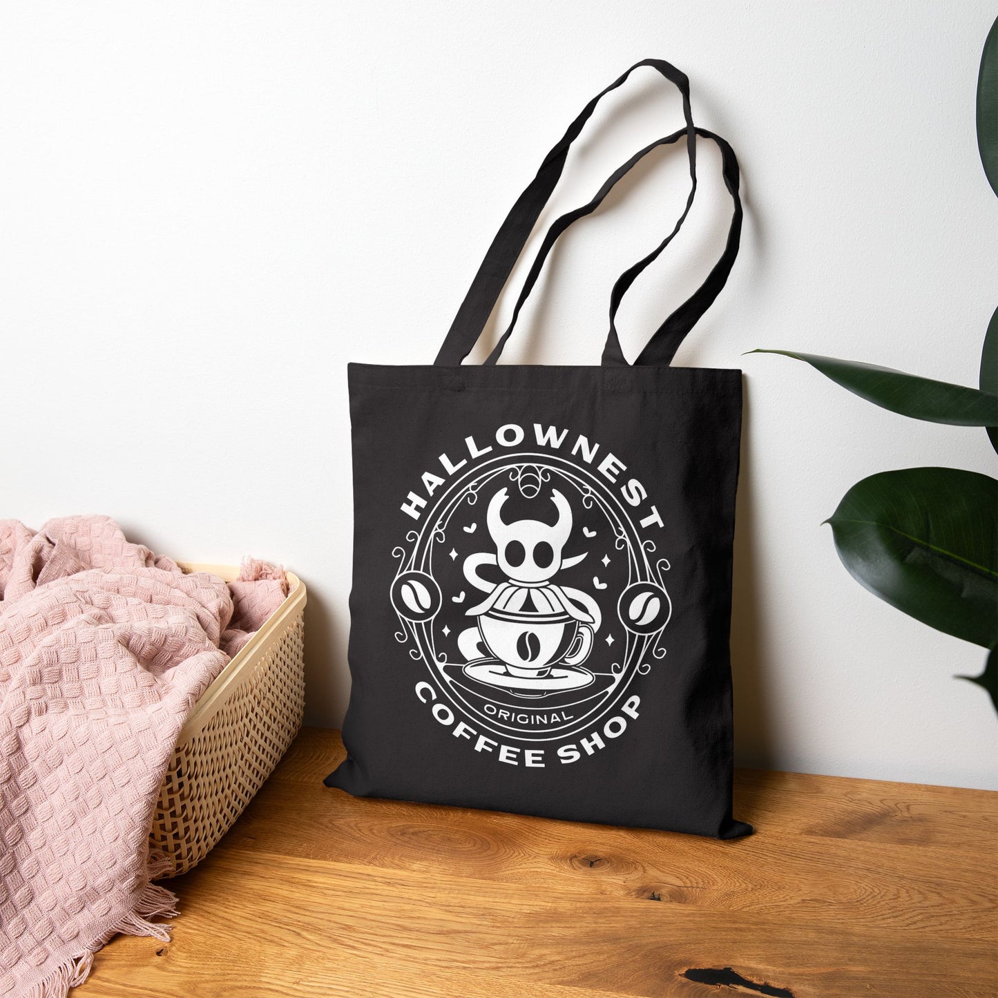 Hallownest Coffee Emblem Canvas Tote Bag