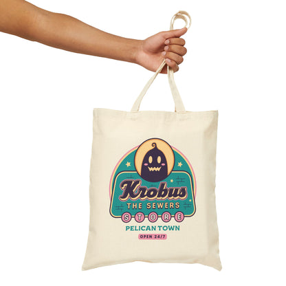 Krobus The Sewers Merchant Cotton Canvas Tote Bag