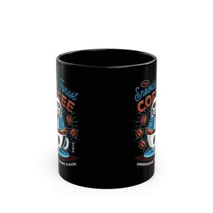 Snowdin Forest Coffee Emblem Black Mug