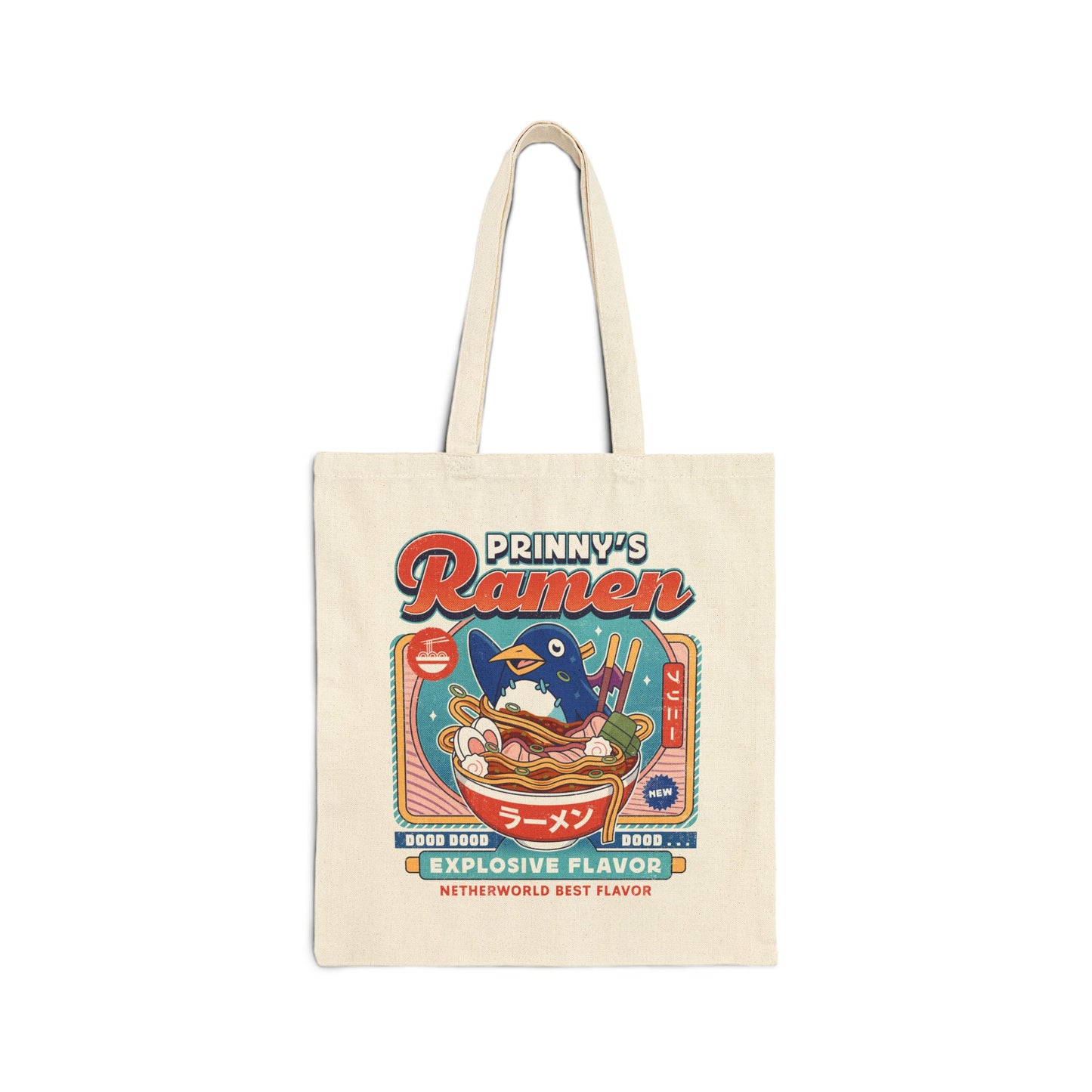 Prinny Dood Ramen Vintage Canvas Tote Bag