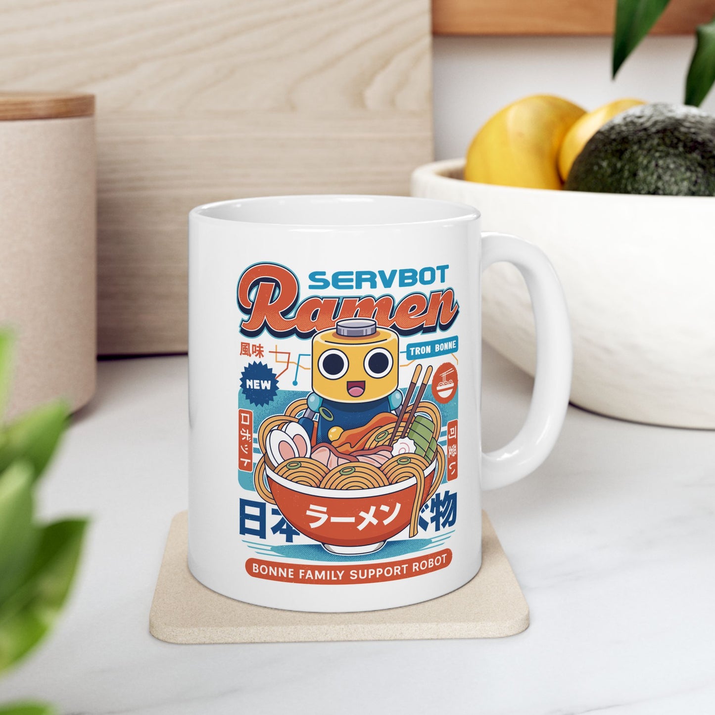 Servbot Ramen Vintage Ceramic Mug